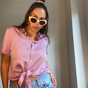 Silk Theory Lilac Blouse